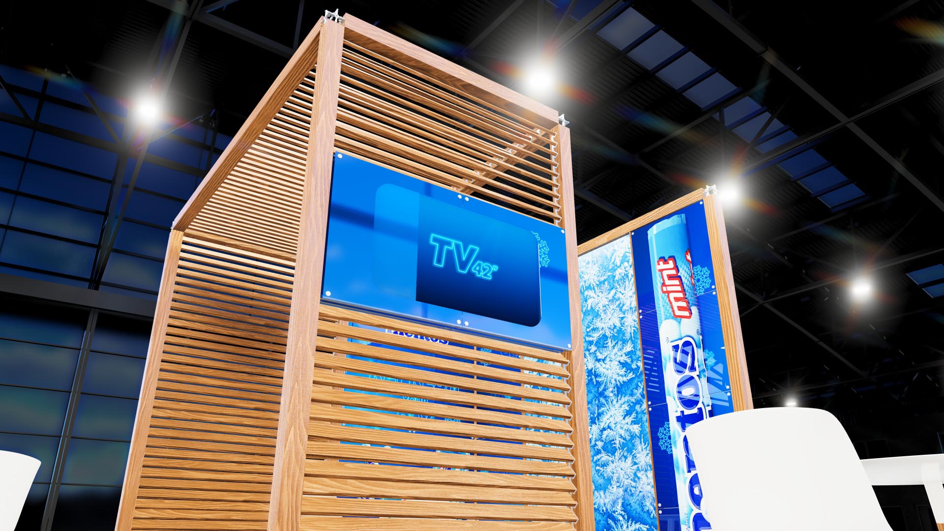 wood kiosk
