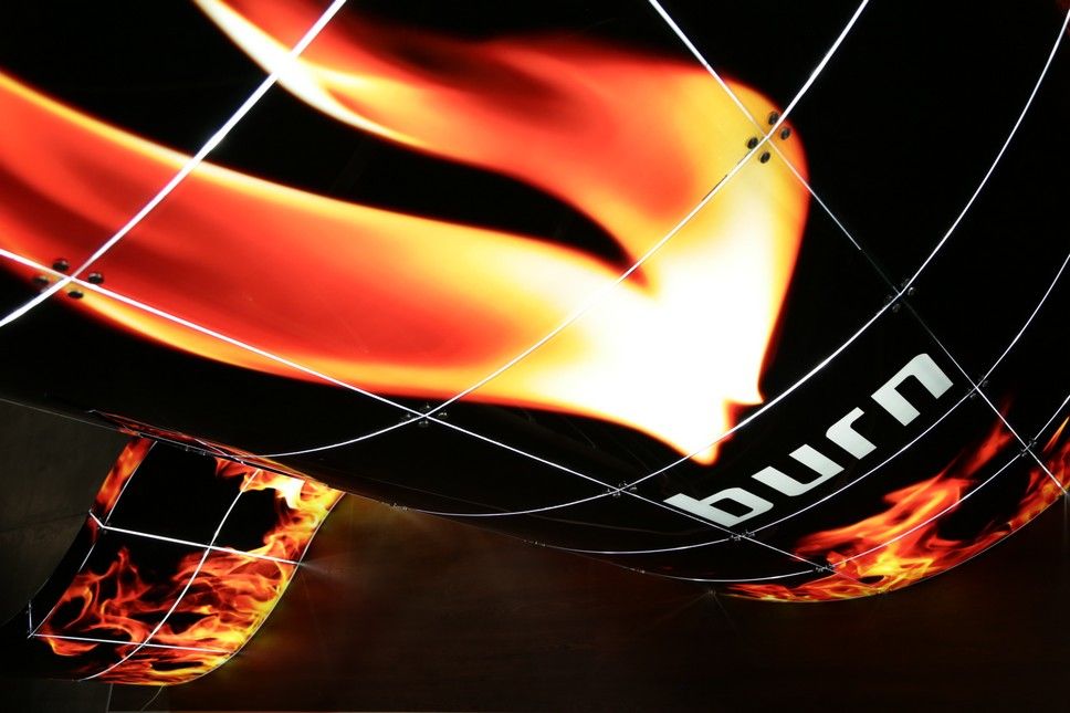 glass bar counter
